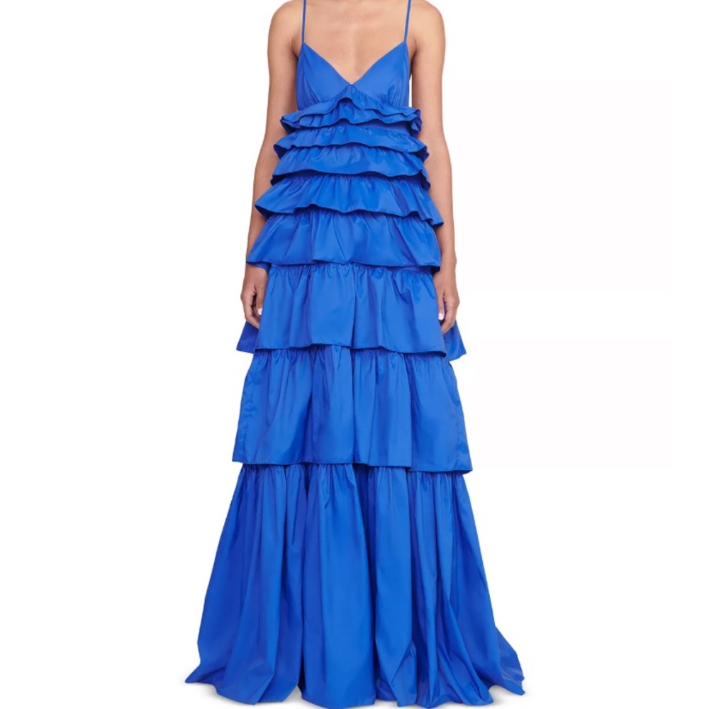 STAUD Ripley Tiered Maxi Dress